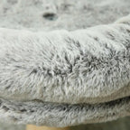 Abre à chat avec griffoir 1 niche supérieure avec coussin lavable 1 niche ronde peluche hauteur 60 cm gris