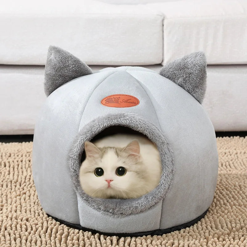 Nouveau confort de sommeil profond en hiver lit de chat tapis de glace panier petit chien maison produits animaux tente confortable grotte nid intérieur Cama Gato