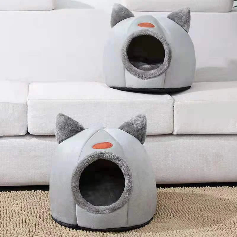 Nouveau confort de sommeil profond en hiver lit de chat tapis de glace panier petit chien maison produits animaux tente confortable grotte nid intérieur Cama Gato