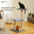 Arbre à chat PAWZ Road pour intérieur | Hamac, niche et griffoirs en sisal