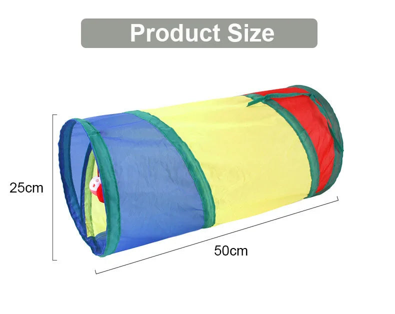 Jouet tunnel pliable pour animal de compagnie, tube de tunnel de jeu ennuyé pour chiot, chaton et lapin, jouet coule et amusant, entraînement pour chat et chaton