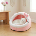 Mignonne et douce maison pour chat, super lit pour chat, confortable pour un sommeil profond, tente pour animaux de compagnie, nid douillet, petit tapis pour chien, sac