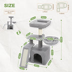 Arbre à chat PAWZ Road pour intérieur | Hamac, niche et griffoirs en sisal