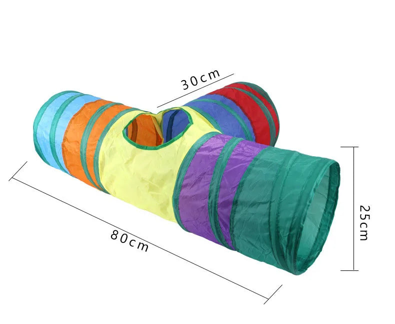 Jouet tunnel pliable pour animal de compagnie, tube de tunnel de jeu ennuyé pour chiot, chaton et lapin, jouet coule et amusant, entraînement pour chat et chaton