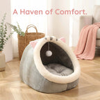 Mignonne et douce maison pour chat, super lit pour chat, confortable pour un sommeil profond, tente pour animaux de compagnie, nid douillet, petit tapis pour chien, sac