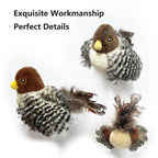 Jouets interactifs lavables pour chat, oiseau volant en peluche, grincement, chat, moineau, herbe-aux-chats, Simulation d'oiseau vif, interactif