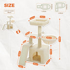 Arbre à chat PAWZ Road pour intérieur | Hamac, niche et griffoirs en sisal