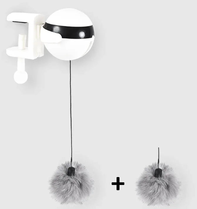 Jouet à mouvement électronique pour chat, boule de levage YoYo, battement électrique, teaser coule pour chat, puzzle rotatif coule, jouet pour animal de compagnie