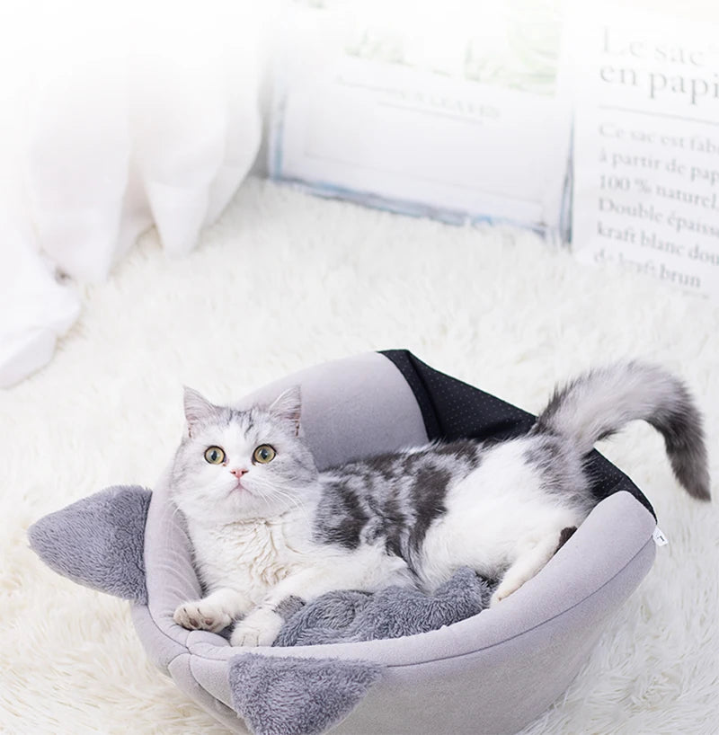 Nouveau confort de sommeil profond en hiver lit de chat tapis de glace panier petit chien maison produits animaux tente confortable grotte nid intérieur Cama Gato