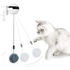 Jouet à mouvement électronique pour chat, boule de levage YoYo, battement électrique, teaser coule pour chat, puzzle rotatif coule, jouet pour animal de compagnie