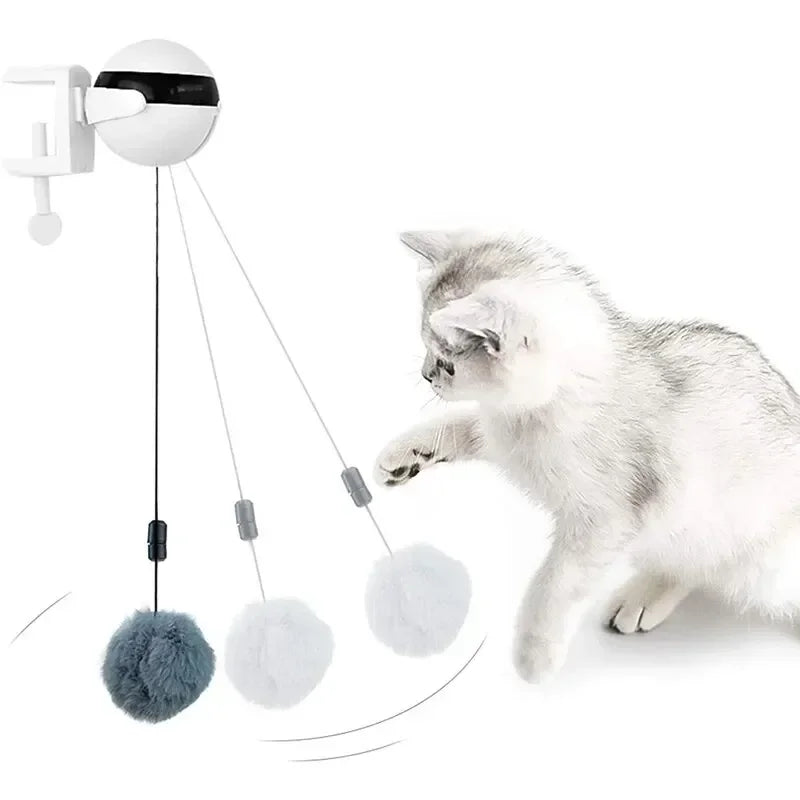 Jouet à mouvement électronique pour chat, boule de levage YoYo, battement électrique, teaser coule pour chat, puzzle rotatif coule, jouet pour animal de compagnie