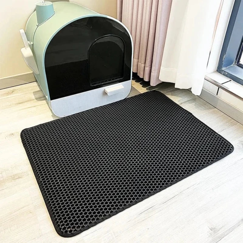 Tapis de litière pour chat EVA double couche – 6 tailles & 6 couleurs