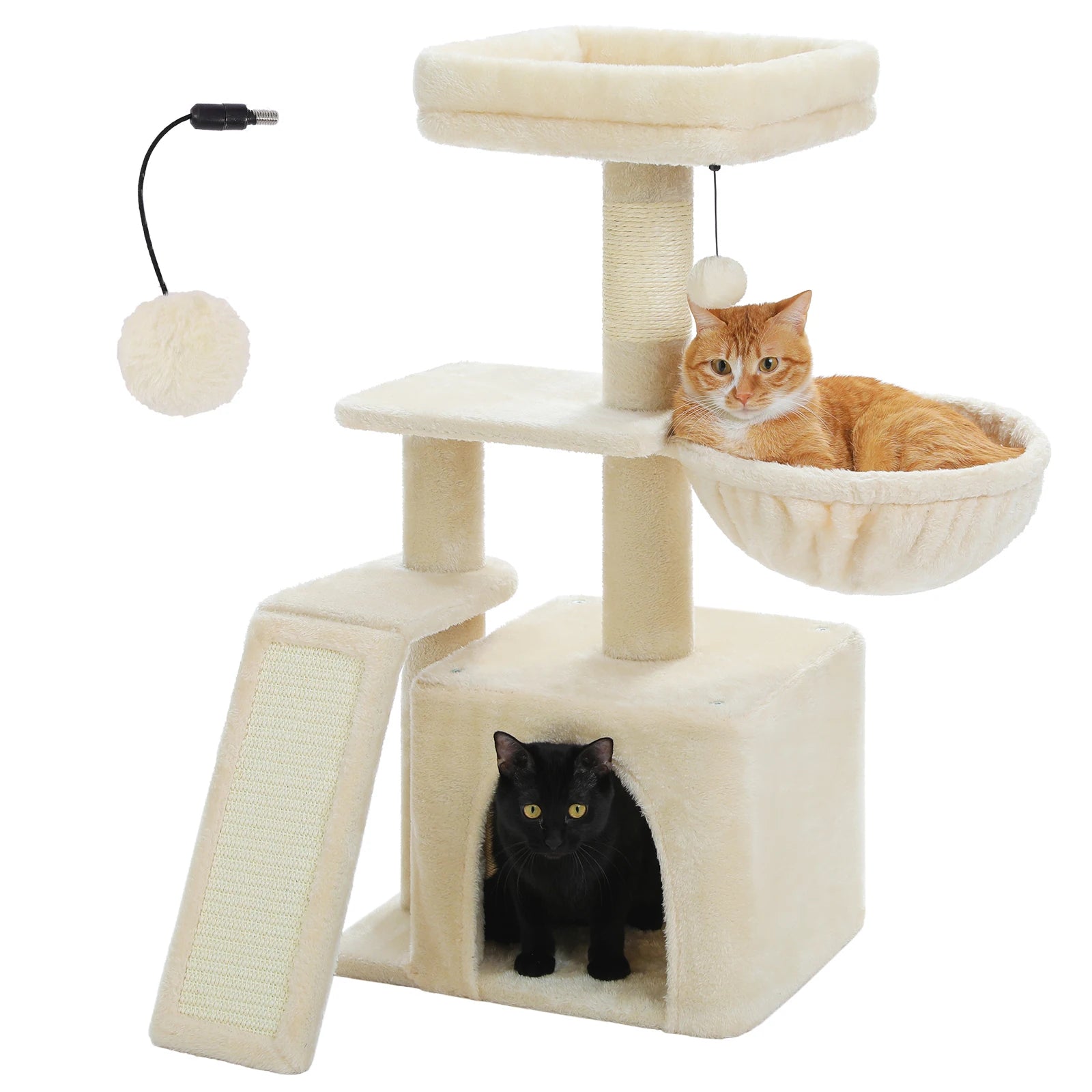 Arbre à chat PAWZ Road pour intérieur | Hamac, niche et griffoirs en sisal