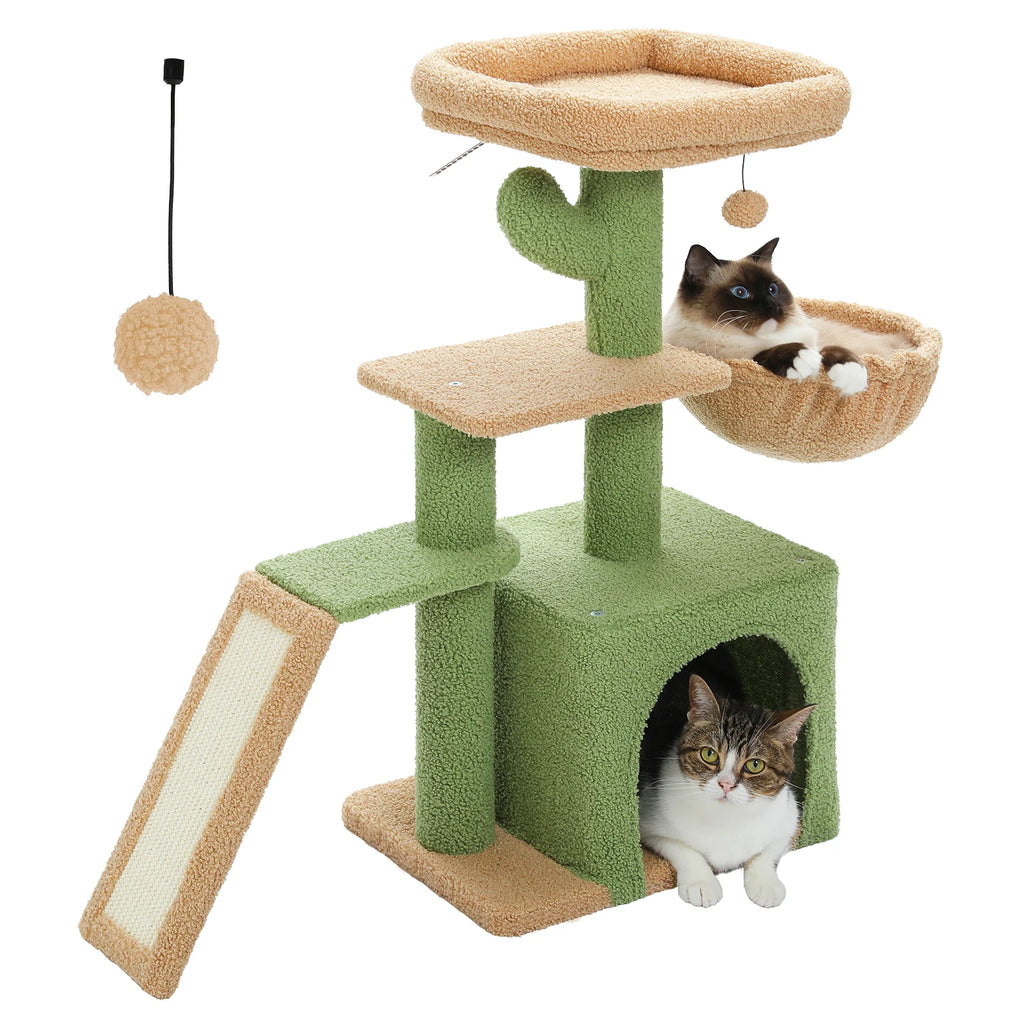 Arbre à chat PAWZ Road pour intérieur | Hamac, niche et griffoirs en sisal