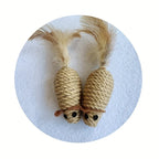 Jouet pour chat en sisal A1, fausse souris, résistant aux morsures, jouet interactif pour chat, simulation de souris, jouet en peluche pour chaton, jouet pour chaton à faire joueuseselement