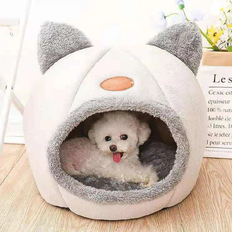 Nouveau confort de sommeil profond en hiver lit de chat tapis de glace panier petit chien maison produits animaux tente confortable grotte nid intérieur Cama Gato