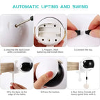 Jouet à mouvement électronique pour chat, boule de levage YoYo, battement électrique, teaser coule pour chat, puzzle rotatif coule, jouet pour animal de compagnie