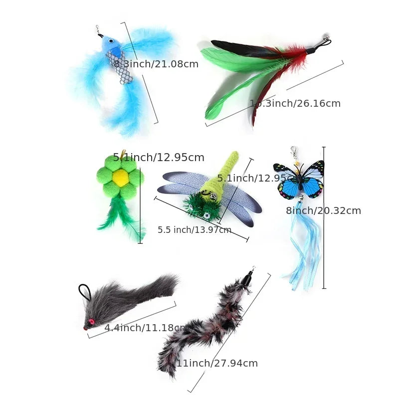 Jouet à plume FeatherPlay™ | Ventouse et jeu de chasse pour chat