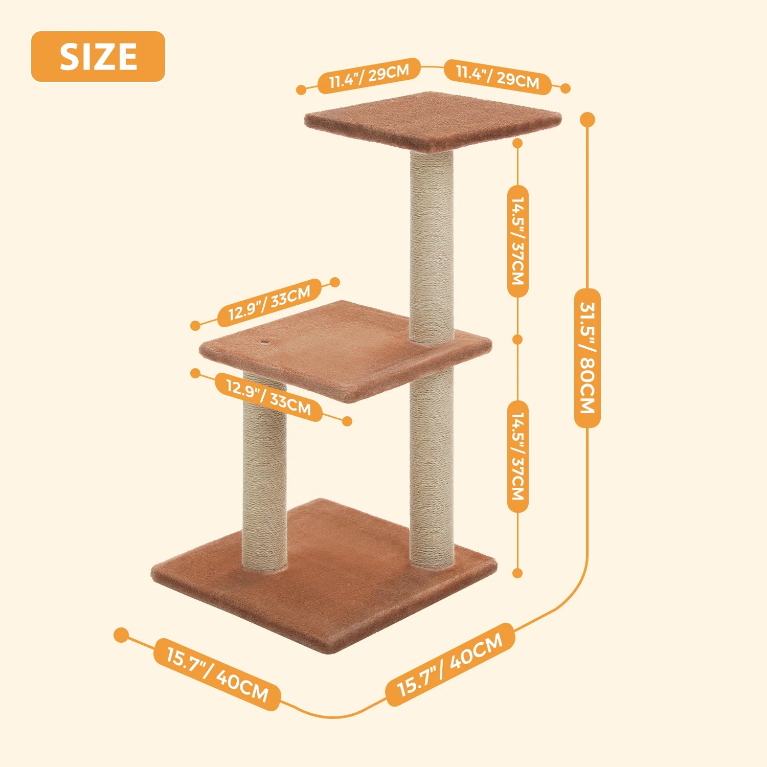 Arbre à chat PAWZ Road pour intérieur | Hamac, niche et griffoirs en sisal