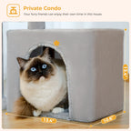 Arbre à chat PAWZ Road pour intérieur | Hamac, niche et griffoirs en sisal