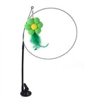 Jouet à plume FeatherPlay™ | Ventouse et jeu de chasse pour chat