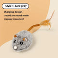 Jouet en peluche réaliste pour chat, souris interactive avec queue de chien pour chats, jouets pour chatons pour jouer en intérieur et