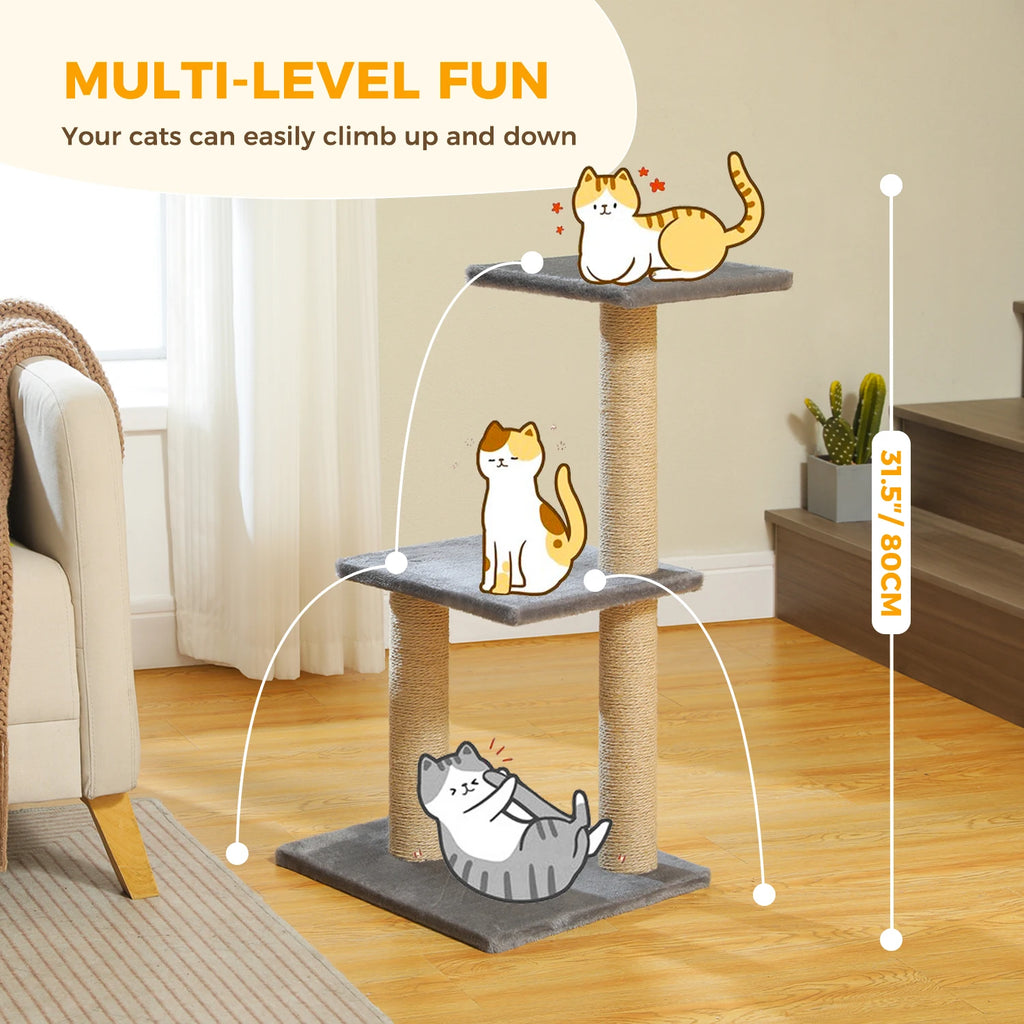 Arbre à chat PAWZ Road pour intérieur | Hamac, niche et griffoirs en sisal