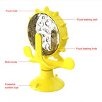 Roue de friandises pour chat, mangeoire de puzzle interactive, jouet de distribution de nourriture, jeux amusants pour chat, divertissement d'intérieur pour chat