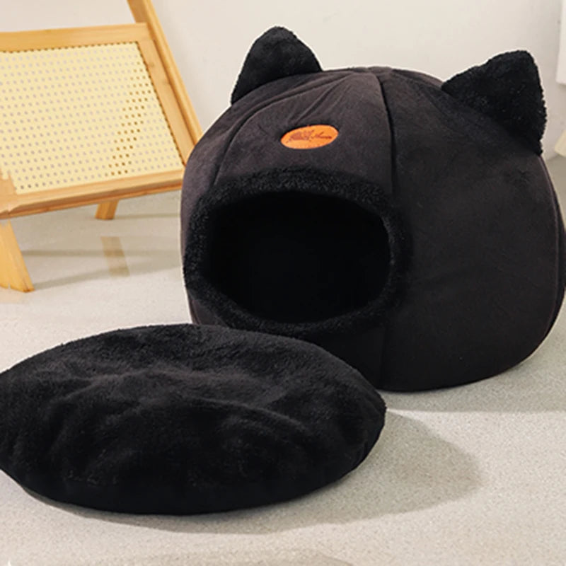 Nouveau confort de sommeil profond en hiver lit de chat tapis de glace panier petit chien maison produits animaux tente confortable grotte nid intérieur Cama Gato