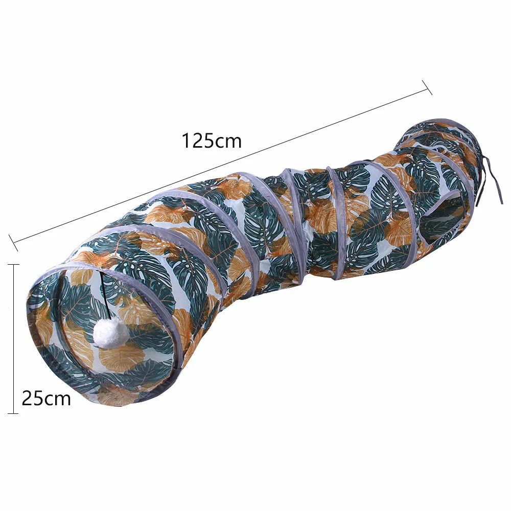 Jouet tunnel pliable pour animal de compagnie, tube de tunnel de jeu ennuyé pour chiot, chaton et lapin, jouet coule et amusant, entraînement pour chat et chaton