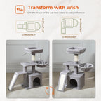 Arbre à chat PAWZ Road pour intérieur | Hamac, niche et griffoirs en sisal