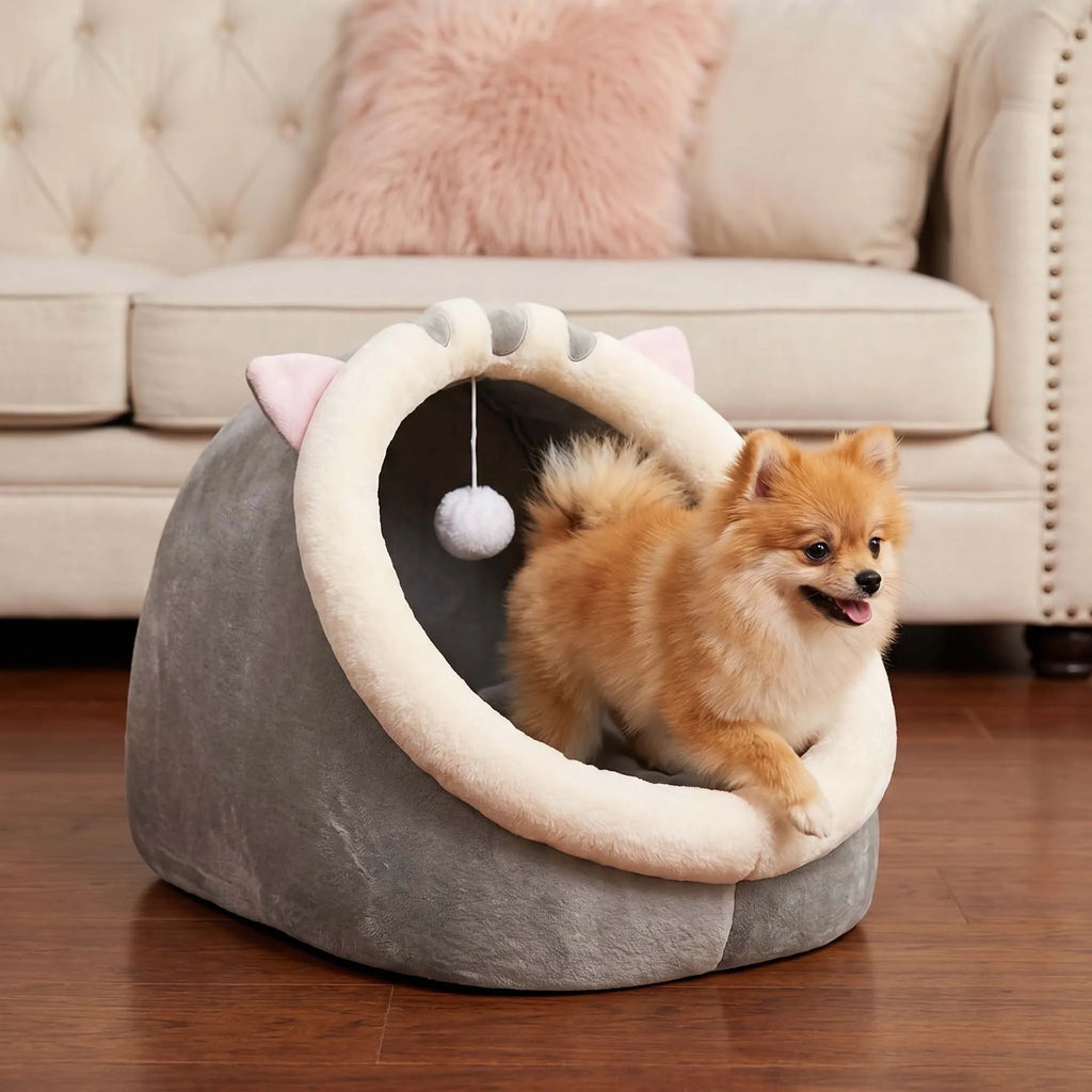 Mignonne et douce maison pour chat, super lit pour chat, confortable pour un sommeil profond, tente pour animaux de compagnie, nid douillet, petit tapis pour chien, sac
