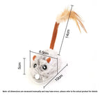 Jouet en peluche réaliste pour chat, souris interactive avec queue de chien pour chats, jouets pour chatons pour jouer en intérieur et
