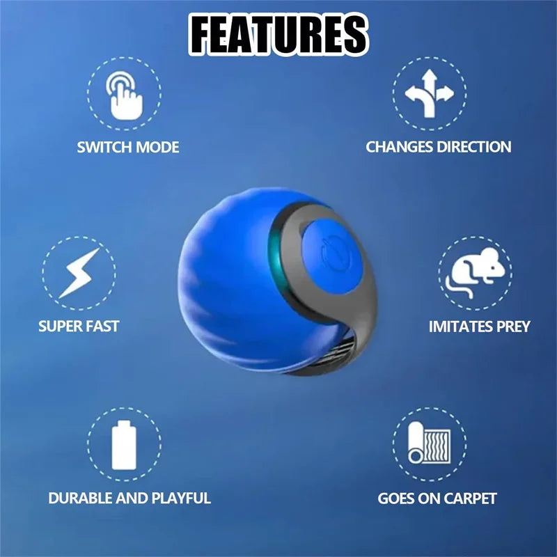 Balle automatique ChaseBall™ | Mouvement automatique rechargeable USB-C