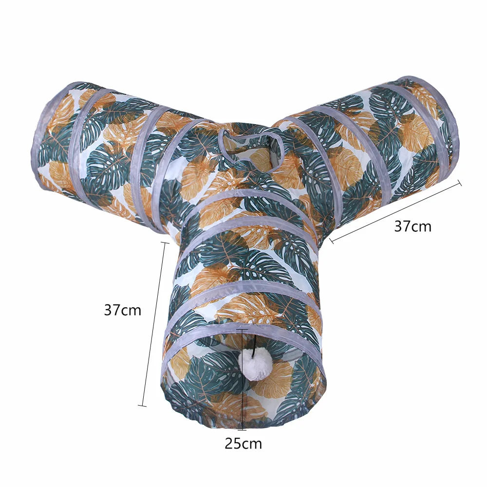 Jouet tunnel pliable pour animal de compagnie, tube de tunnel de jeu ennuyé pour chiot, chaton et lapin, jouet coule et amusant, entraînement pour chat et chaton