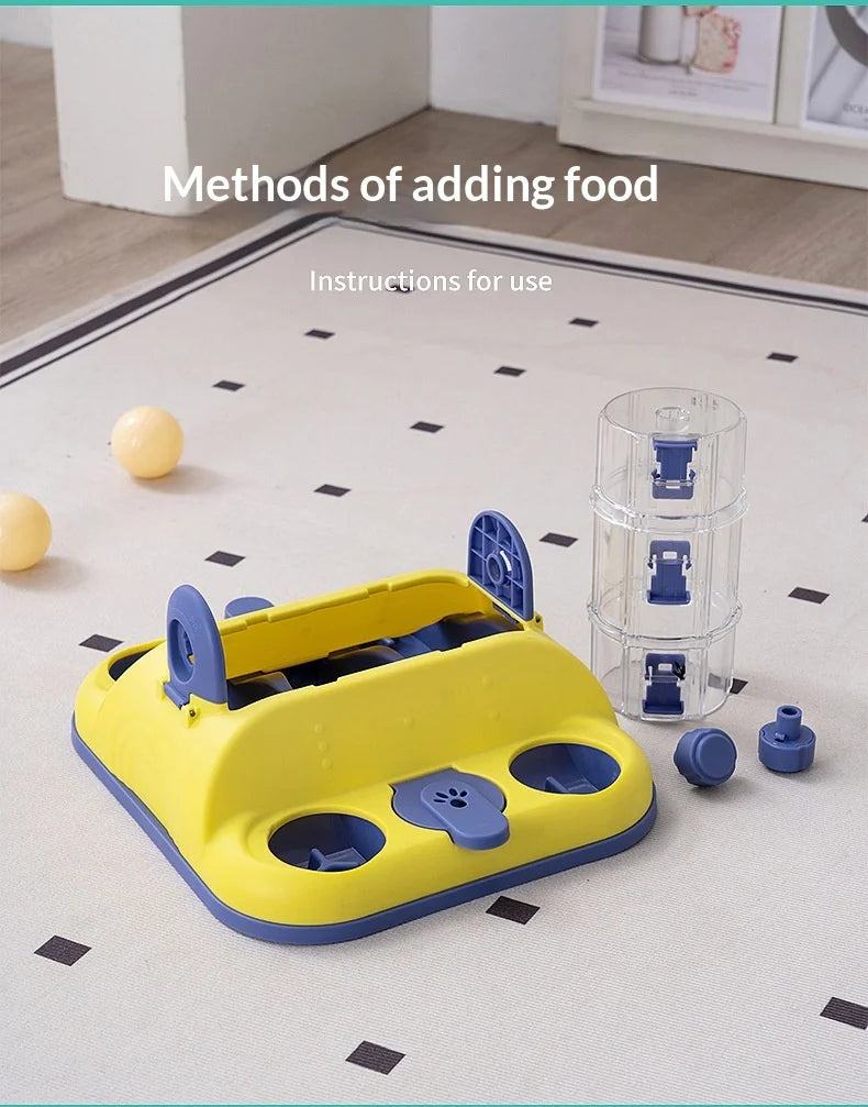 Distributeur de nourriture interactif multi-puzzles pour chats et chiens, jouet anti-glouton pour la stimulation mentale et le soulagement de l'ennui
