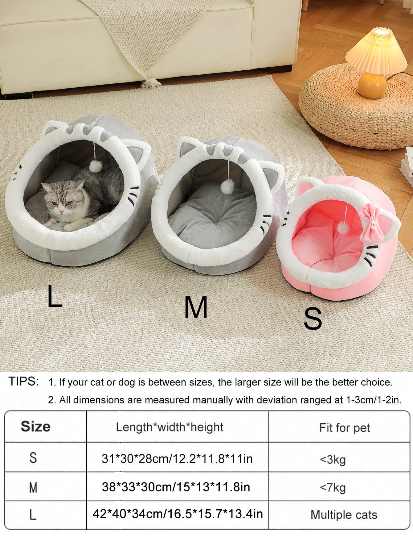 Mignonne et douce maison pour chat, super lit pour chat, confortable pour un sommeil profond, tente pour animaux de compagnie, nid douillet, petit tapis pour chien, sac