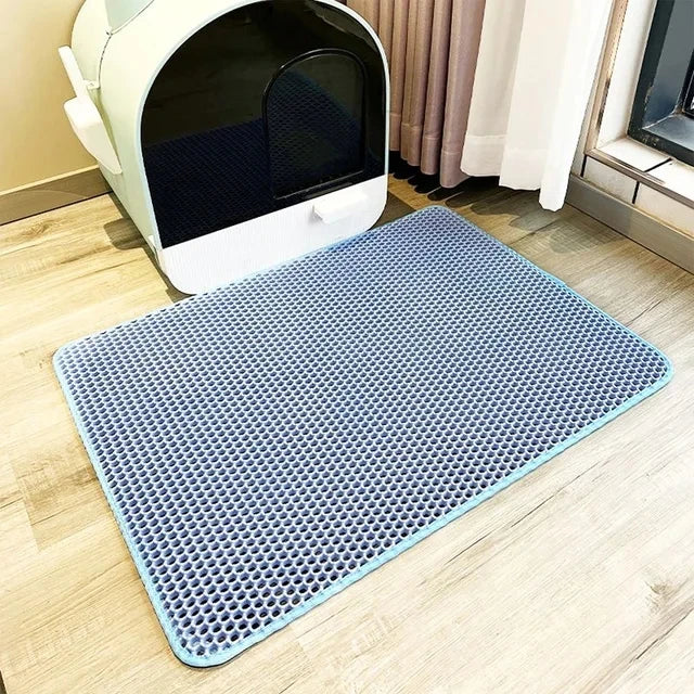 Tapis de litière pour chat EVA double couche – 6 tailles & 6 couleurs