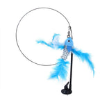 Jouet à plume FeatherPlay™ | Ventouse et jeu de chasse pour chat