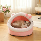 Mignonne et douce maison pour chat, super lit pour chat, confortable pour un sommeil profond, tente pour animaux de compagnie, nid douillet, petit tapis pour chien, sac
