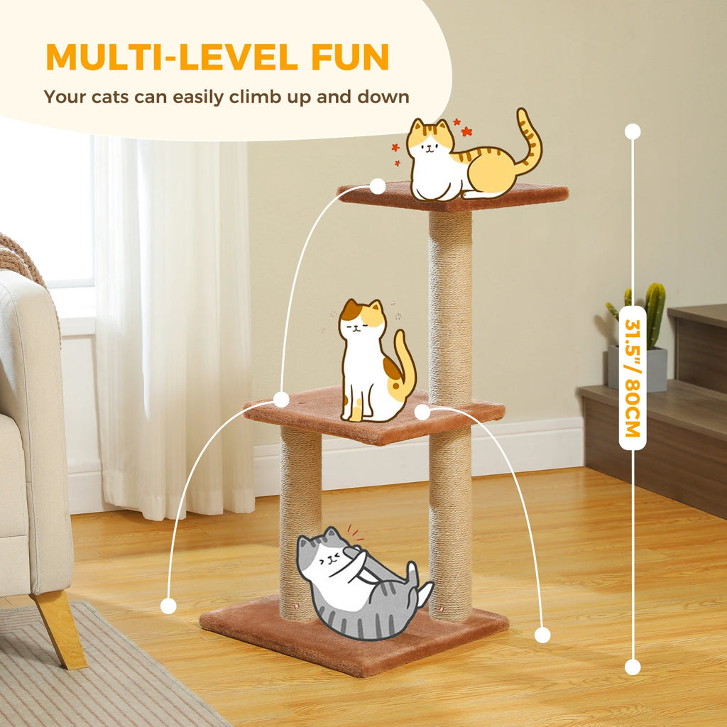 Arbre à chat PAWZ Road pour intérieur | Hamac, niche et griffoirs en sisal