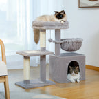 Arbre à chat PAWZ Road pour intérieur | Hamac, niche et griffoirs en sisal