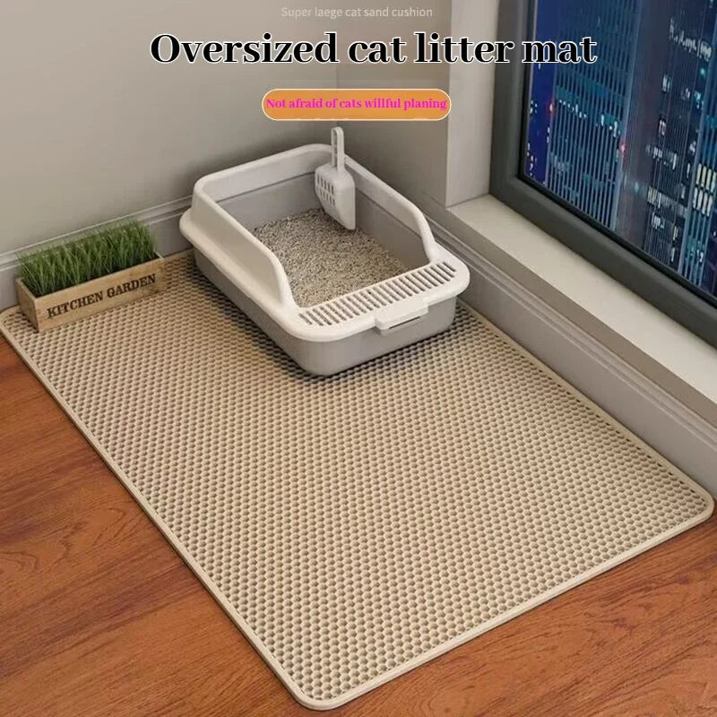 Tapis de litière CleanPaws™ | Double couche EVA, imperméable et lavable