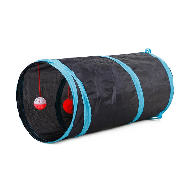Jouet tunnel pliable pour animal de compagnie, tube de tunnel de jeu ennuyé pour chiot, chaton et lapin, jouet coule et amusant, entraînement pour chat et chaton