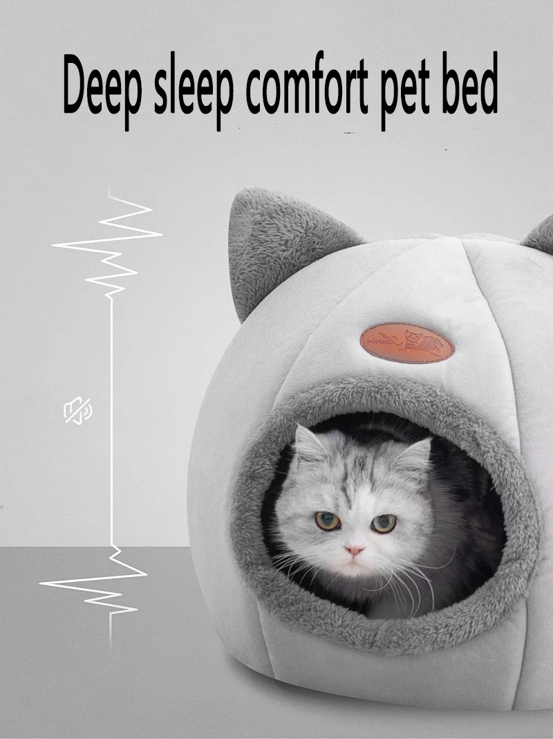 Nouveau confort de sommeil profond en hiver lit de chat tapis de glace panier petit chien maison produits animaux tente confortable grotte nid intérieur Cama Gato