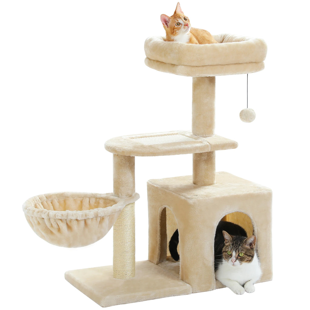 Arbre à chat PAWZ Road pour intérieur | Hamac, niche et griffoirs en sisal
