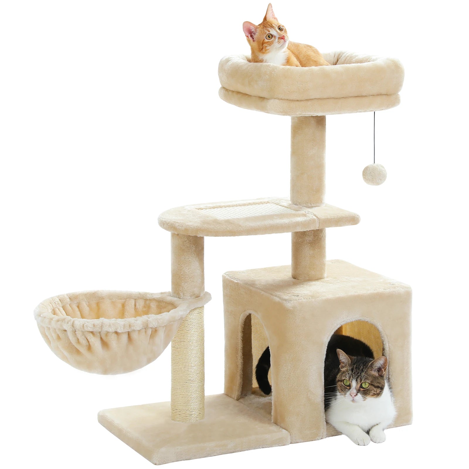 Arbre à chat PAWZ Road pour intérieur | Hamac, niche et griffoirs en sisal