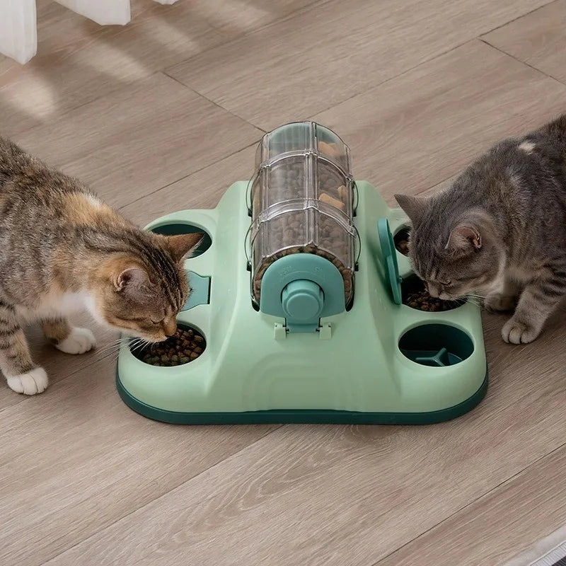 Distributeur de nourriture interactif multi-puzzles pour chats et chiens, jouet anti-glouton pour la stimulation mentale et le soulagement de l'ennui
