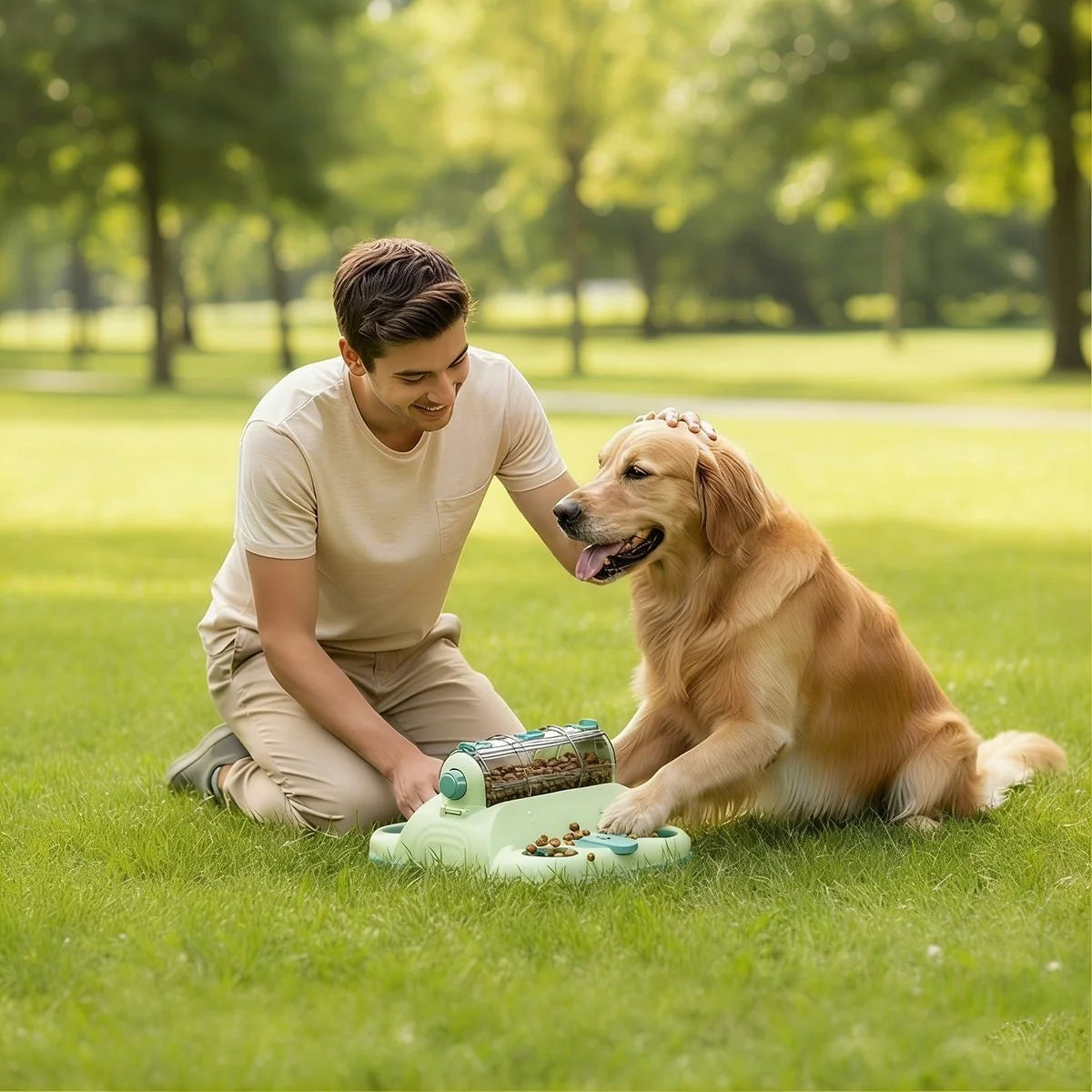 Distributeur de nourriture interactif multi-puzzles pour chats et chiens, jouet anti-glouton pour la stimulation mentale et le soulagement de l'ennui