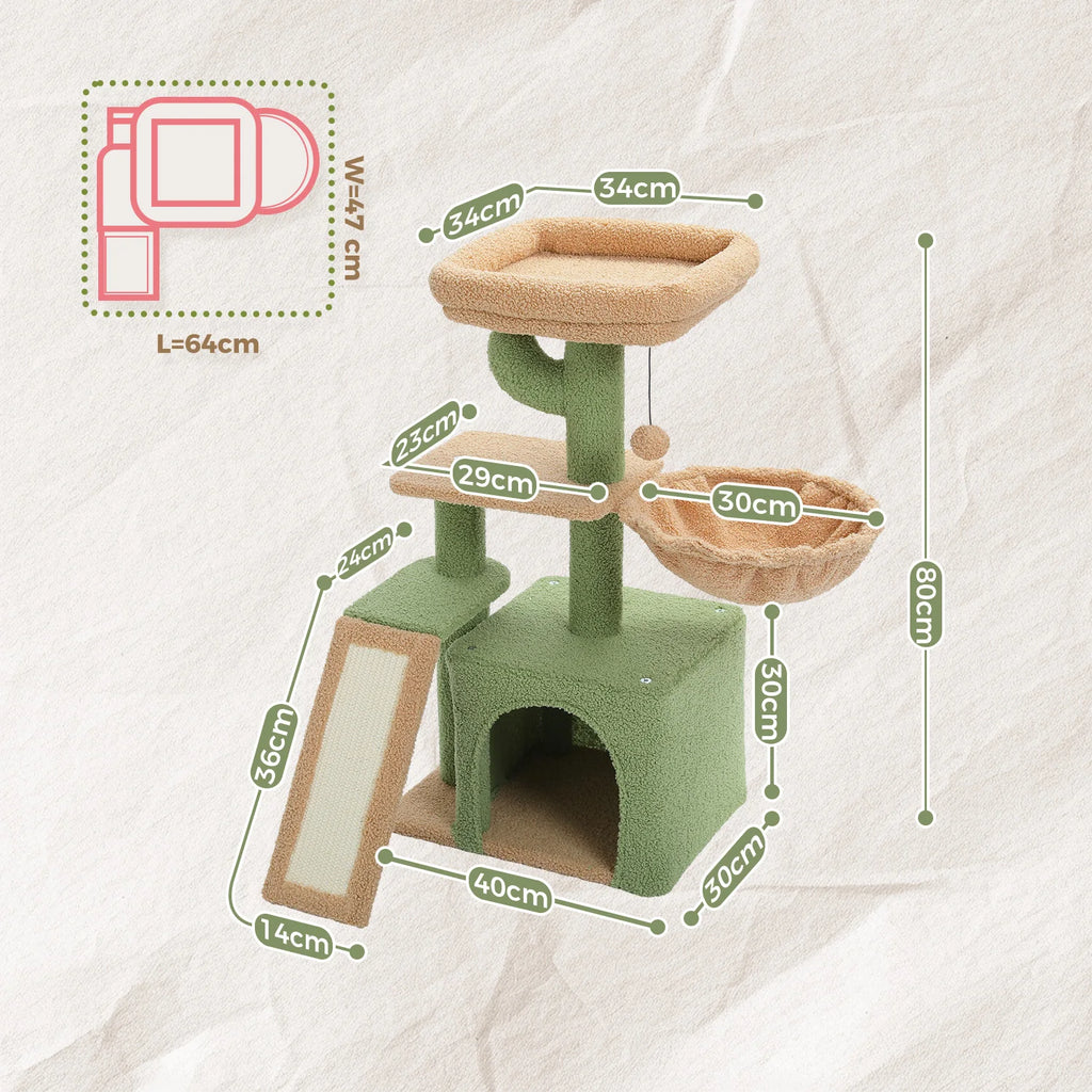 Arbre à chat PAWZ Road pour intérieur | Hamac, niche et griffoirs en sisal